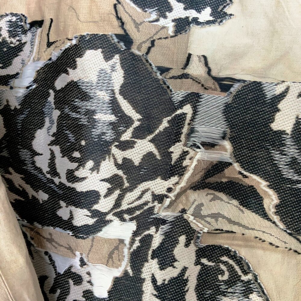 Annette Gortz Germany Art-to-Wear Textured Floral Sculptural Jacket Medium - Picture 13 of 16